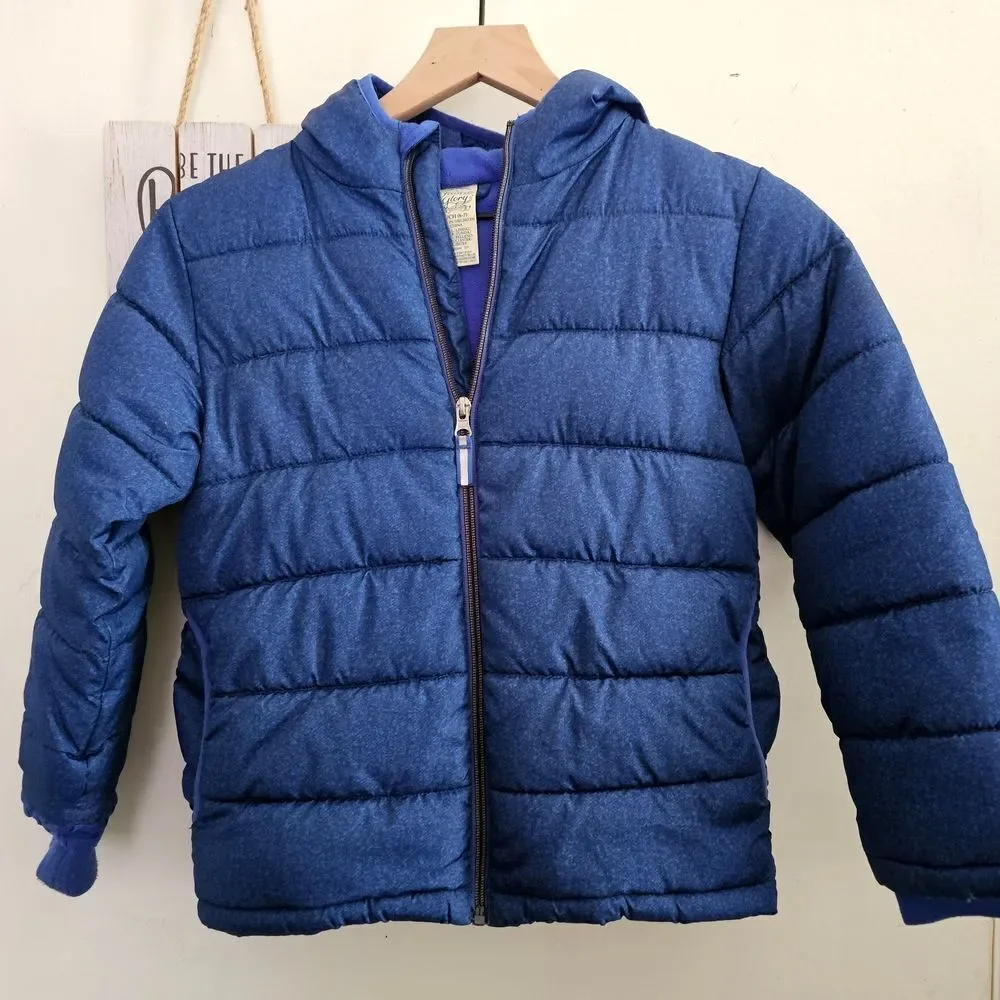 Faded Glory Boy's Blue Size Small Puffer Jacket